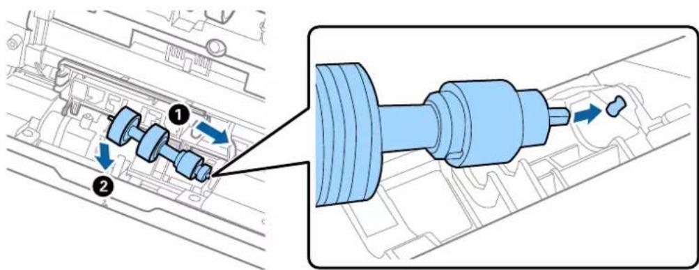 EPSON WorkForce DS730N - Remplacement du jeu de rouleaux - 10