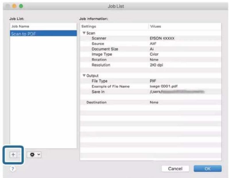 EPSON WorkForce DS730N - Cliquez sur l'icône +. - 1