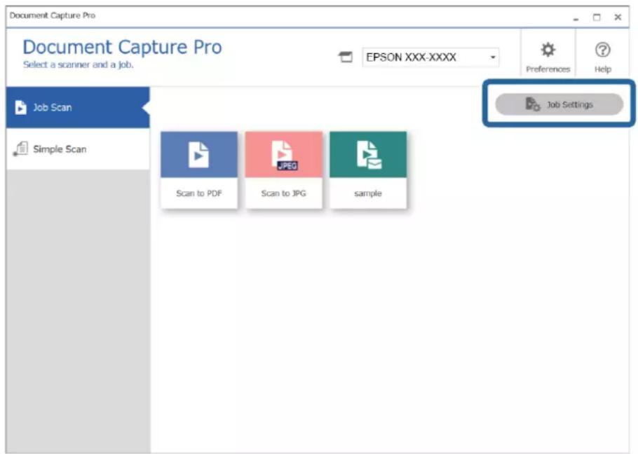 EPSON WorkForce DS730N - Affectation d'une tâche au panneau de commande (Windows) - 1