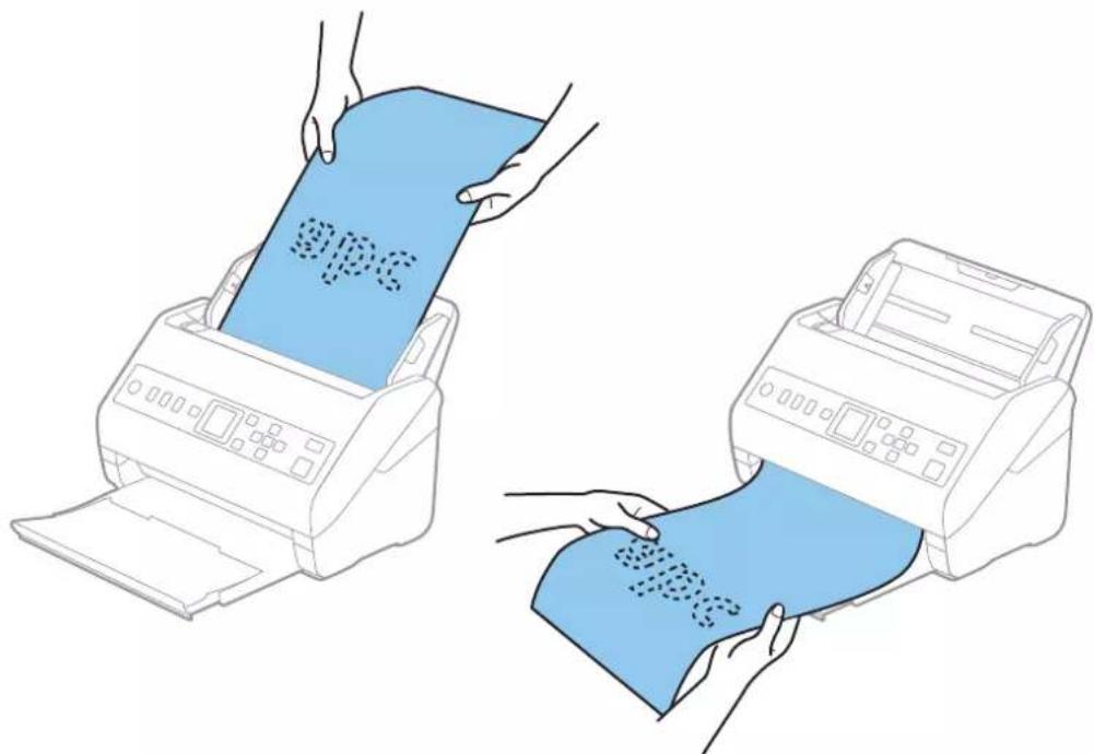 EPSON WorkForce DS730N - Positionnement d'un document long - 5