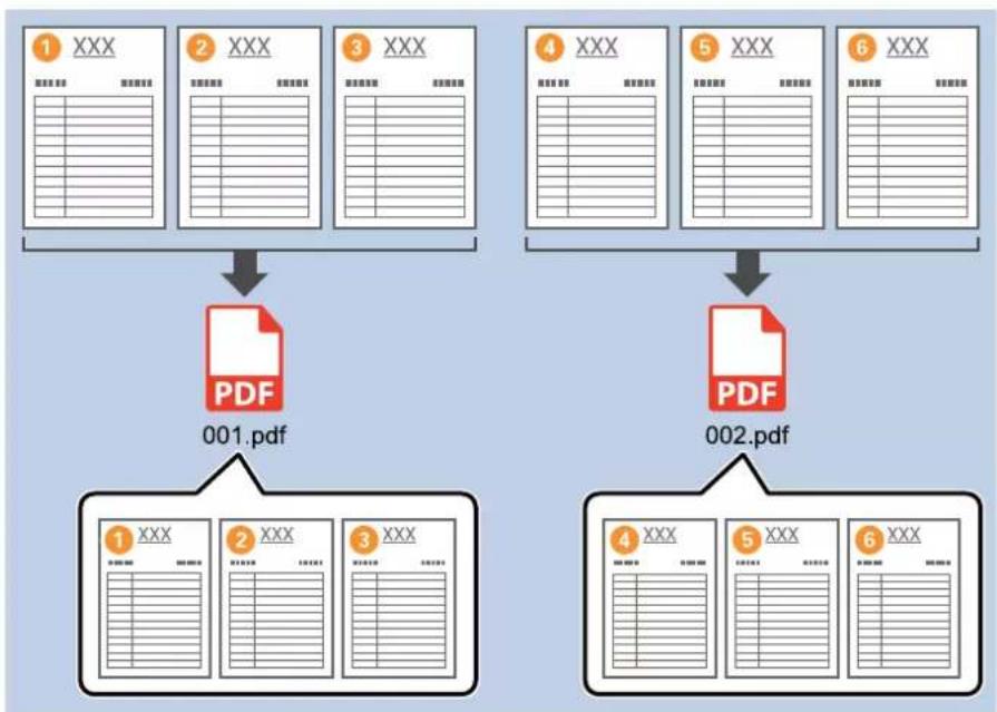 EPSON WorkForce DS730N - Division de documents en fonction d'un nombre spécifique de pages - 1