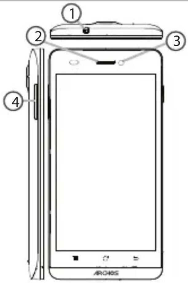 ARCHOS 45 Helium 4G - Beschreibung des Geräts - 1