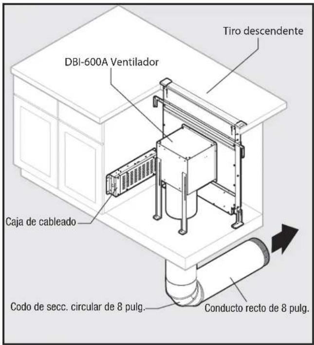 Zephyr DLIE36ASX - Extracción delantera con ventilador flexible - 1