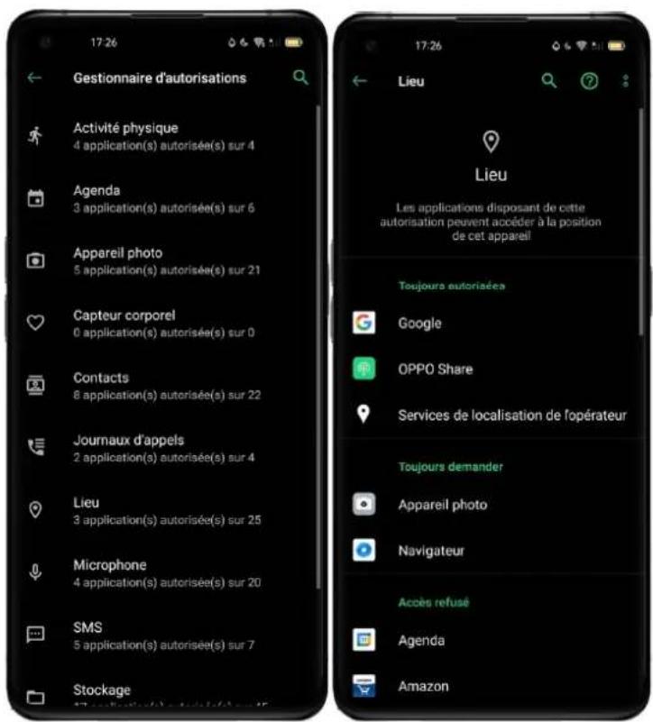 OPPO A15 - Gérer les autorisations d'application - 1