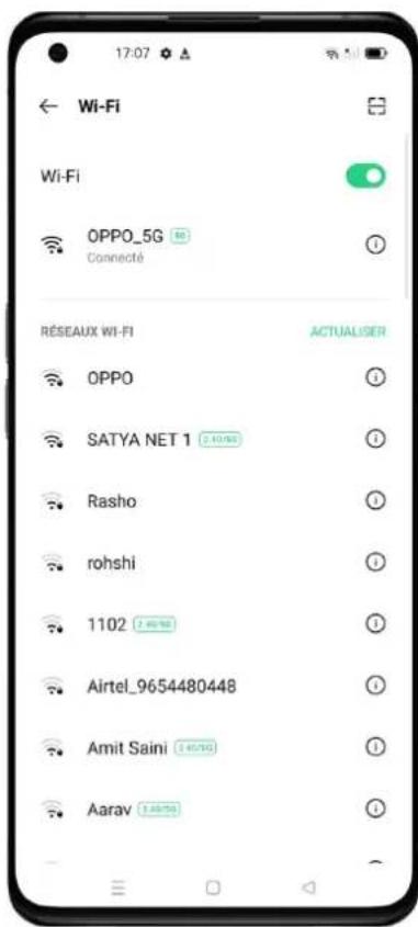 OPPO A15 - Connexion Wi-Fi - 1