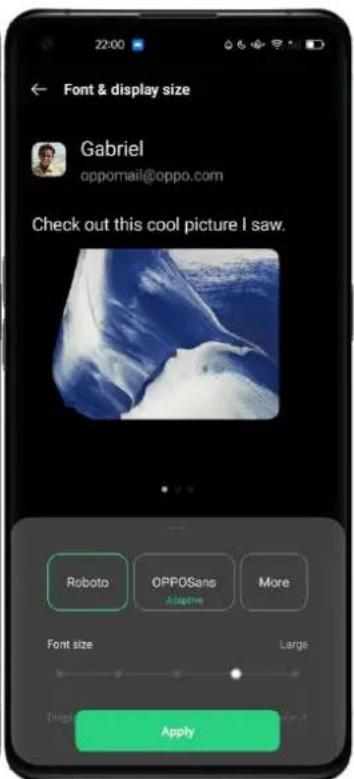 OPPO A15 - Changer la taille de la police - 2