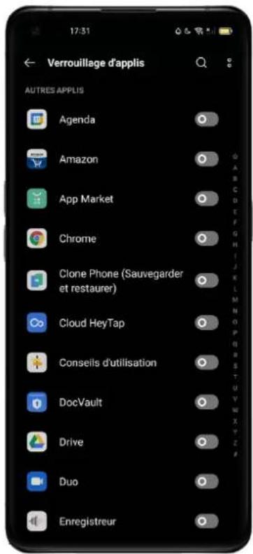 OPPO A15 - Activer Verrouillage d'applis - 1