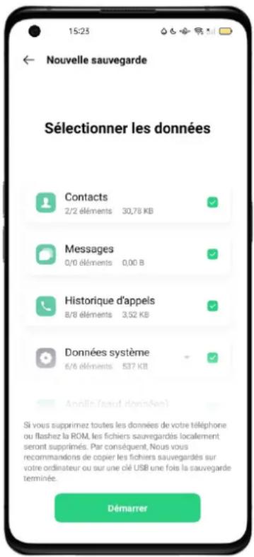 OPPO A15 - Synchronisation du té lé phone - 1