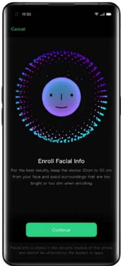 OPPO A15 - Reconnaissance faciale - 1