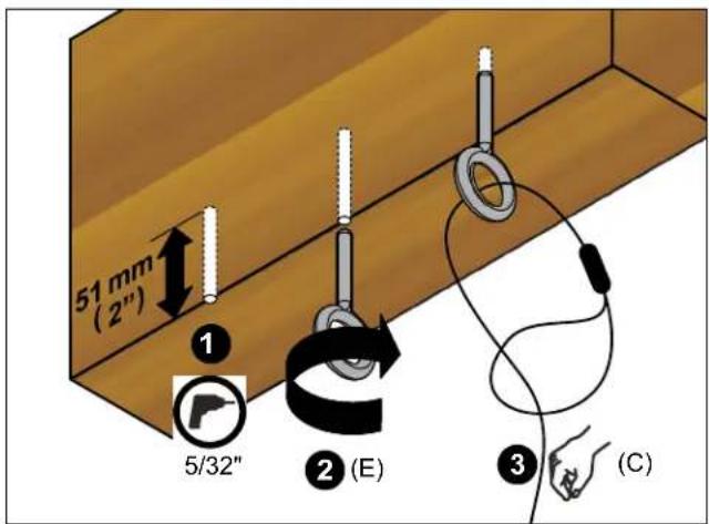 EPSON ELPMBP04 - Structure de plafond en bois - 2