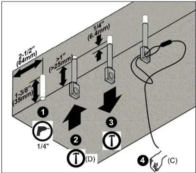 EPSON ELPMBP04 - Solid Concrete Ceiling Structure - 2