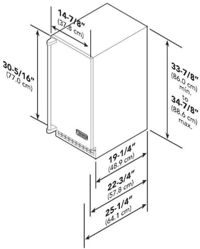 VIKING FGIM5151 - DIMENSIONS (PROFESSIONAL) - 1