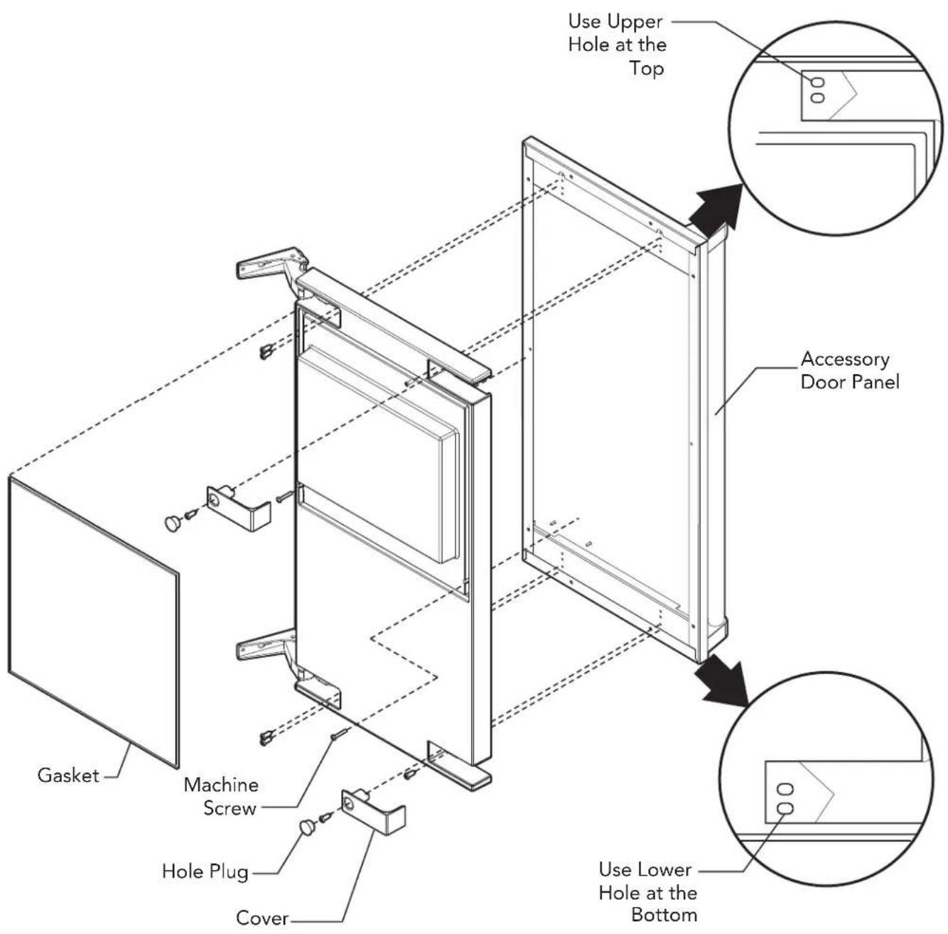 VIKING FGIM5151 - DOOR PANEL ATTACHMENT - 1