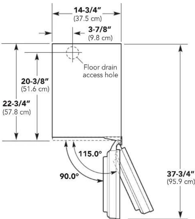 VIKING FGIM5151 - DIMENSIONS (CUSTOM PANEL) - 2