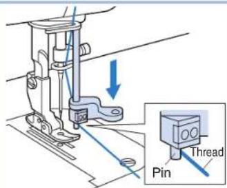 BROTHER PQ1500SL - Using the Automatic Needle Threader - 2