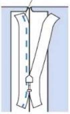 BROTHER PQ1500SL - Invisible Zipper Foot - 3