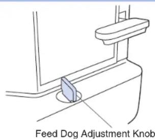 BROTHER PQ1500SL - Feed Dog Adjustment Knob - 1