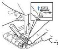 BROTHER PQ1500SL - Remplacement de l'ergot d'entrainment - 4