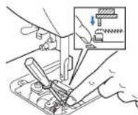 BROTHER PQ1500SL - Remplacement de l'ergot d'entrainment - 5
