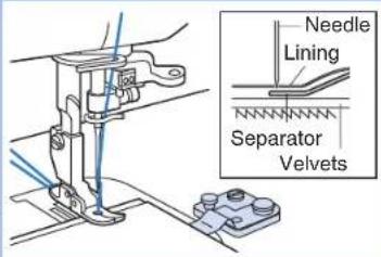 BROTHER PQ1500SL - Fabric Separator (for joining lining to fabric) - 2
