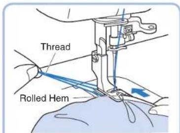 BROTHER PQ1500SL - Rolled Hem Foot - 4