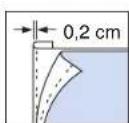 BROTHER PQ1500SL - Pied pour fermeture a glissiere - 4