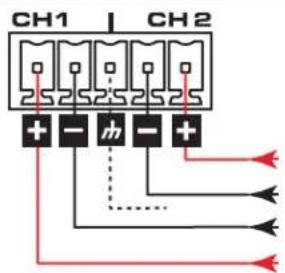 QSC SPA2200 - Mode BRIDGE 4 ou 8 Ω - 3
