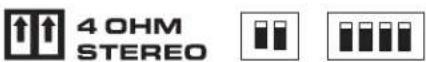 QSC SPA2200 - Mode BRIDGE 4 ou 8 Ω - 2