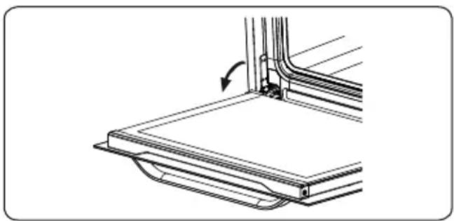 VESTEL VEH24036 - Ausbauen der Backofentür - 1