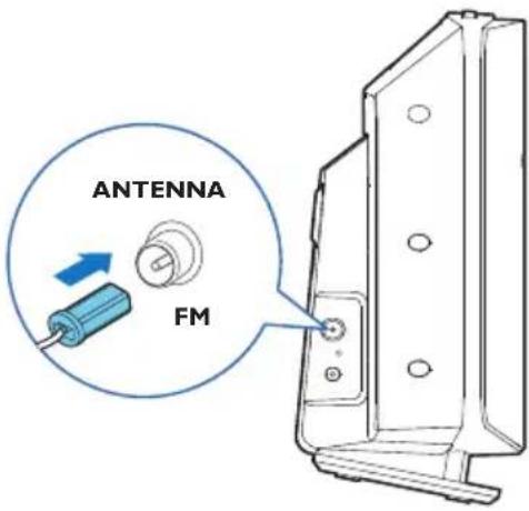 PHILIPS TAM2805 - Branchement de l'antenne radio - 1