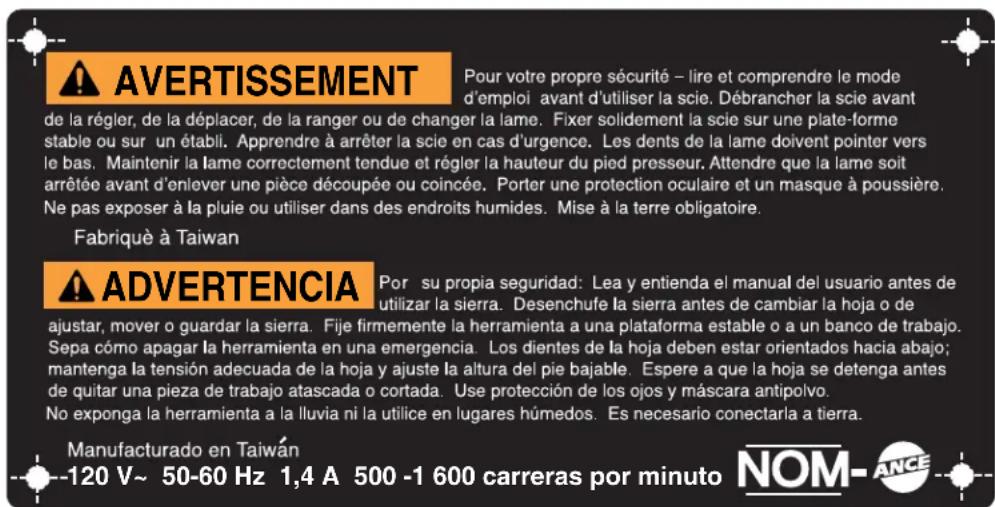 DREMEL 1680 - OBSERVE Y SIGA LAS ADVERTENCIAS DE SEGURIDAD Y LAS INSTRUCCIONES QUE APARECEN EN LA CAJA PROTECTORA DE LA SIERRA DE CALADORA: - 1