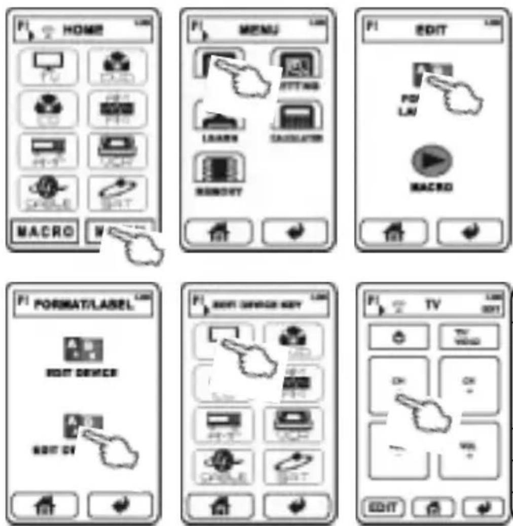 VINCENT RC572 - Edit the function key page - 1