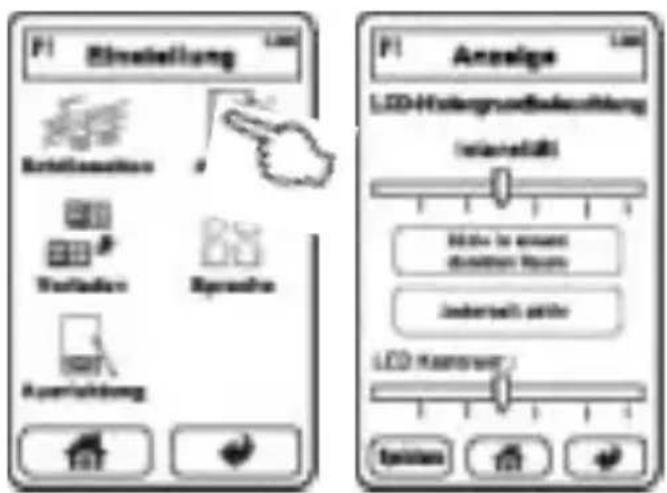 VINCENT RC572 - Einstellung der LCD-Anzeige - 2