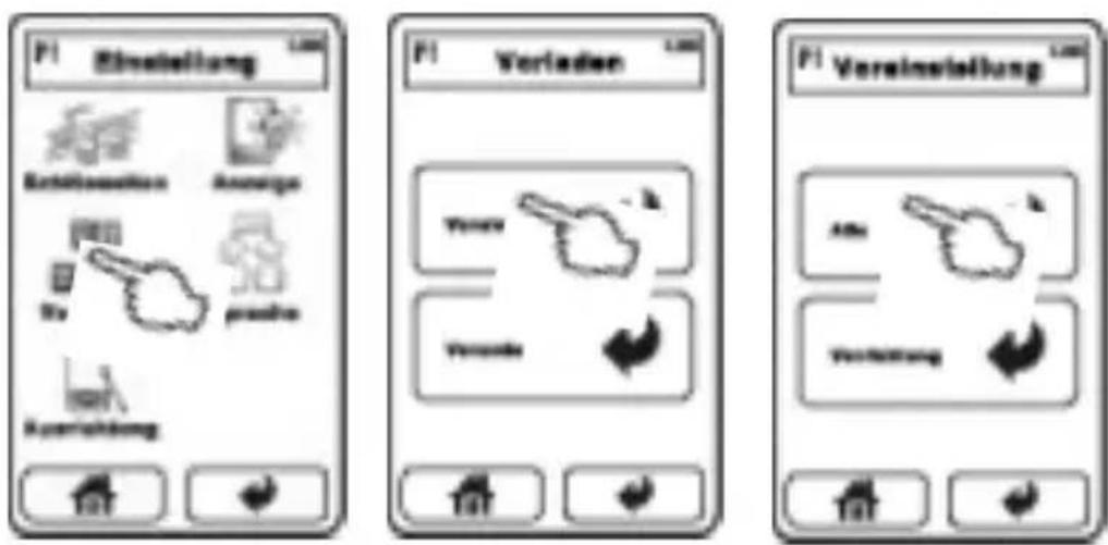 VINCENT RC572 - Die Vorprogrammierung wiederherstellen - 2