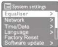 PHILIPS TAM6805 - Utilisation du menu des paramètres système - 1