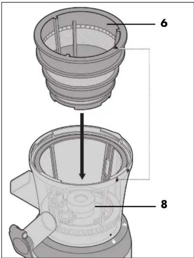 SILVERCREST SSJ 300 A2 - Insert the screen assembly 6 - 1