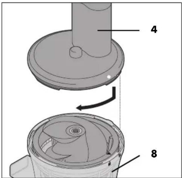 SILVERCREST SSJ 300 A2 - Mount the lid 4 - 1