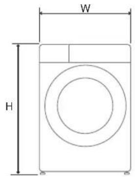 LG F4V709P1E - Afmetingen(mm) - 1