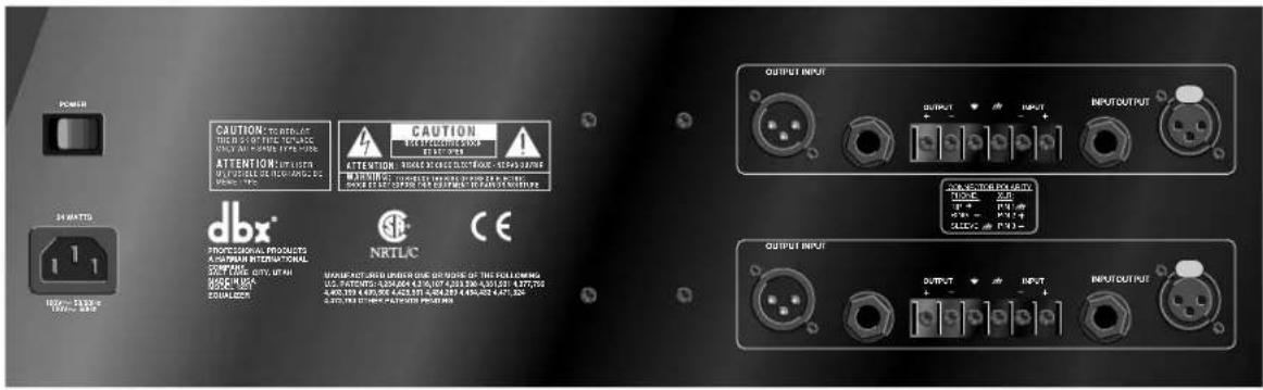 DBX 1231 - REAR PANEL DESCRIPTIONS - 1