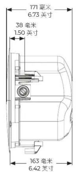 BOSE FreeSpace FS4CE - 产品尺寸 - 2