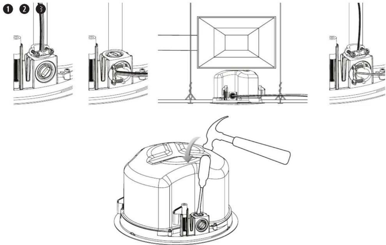 BOSE FreeSpace FS4CE - 導管器具の設置 - 2