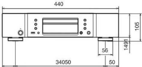 MARANTZ CD6007 - Dimensions (Unite : mm) - 3