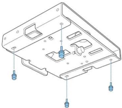 EPSON ELPMB60 - Fissaggio della piastra per supporto a soffitto/piedistallo - 3