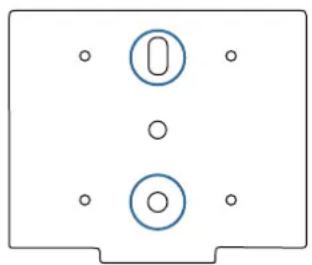 EPSON ELPMB60 - 取り付け穴位置と穴の寸法 - 1
