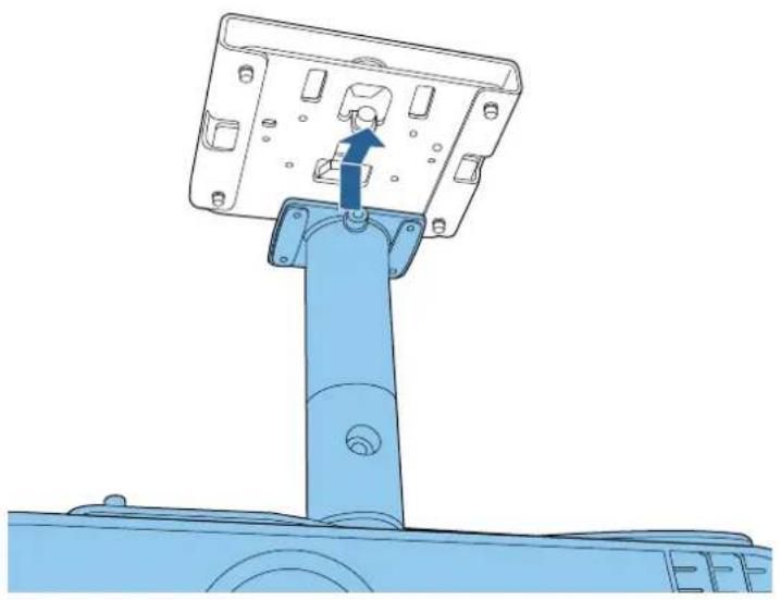 EPSON ELPMB60 - Insert the arm unit into the gap provided in ceiling mount/floor stand plate B. - 1