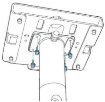 EPSON ELPMB60 - Tighten the M4 x 14 mm screws supplied (x4) with a hexagonal wrench (M4 ball point) to secure the arm unit. - 1