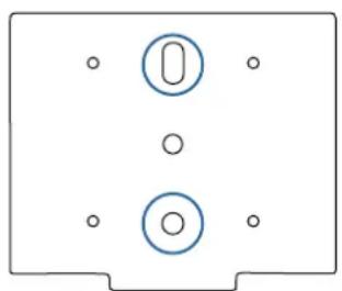 EPSON ELPMB60 - Posições e dimensões dos orifícios de montagem - 1