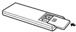 DENON DCM270 - Inserting the Dry Battery - 3
