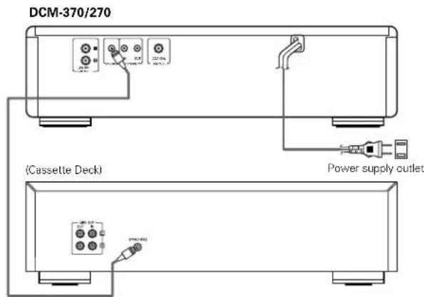 DENON DCM270 - SYNCHRO Jack Connections - 1