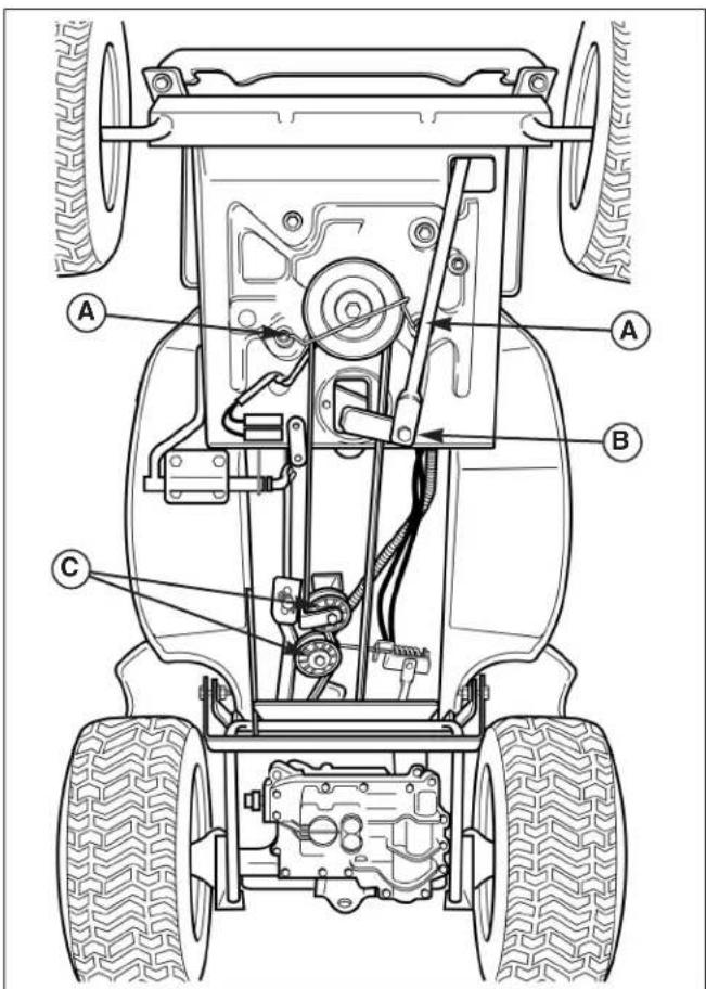 VIKING MT 820 - TRAKTORANTRIEBSRIEMEN ERSETZEN - 3